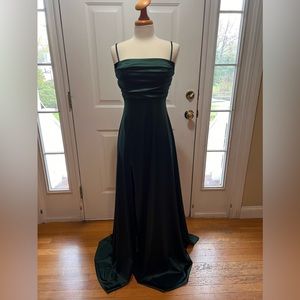 NWT Windsor Formal Satin Cowl Neck Prom Dress